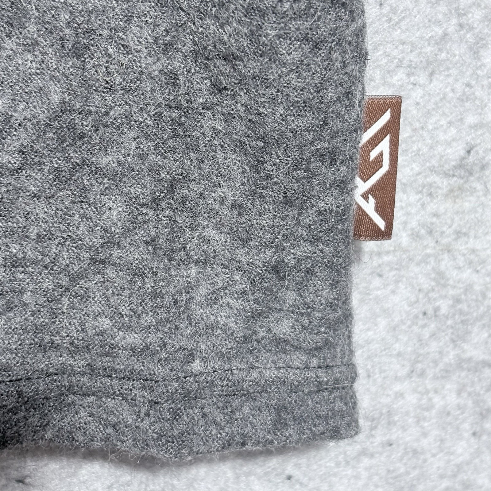 Appalachian Gear Co 100% Peruvian Alpaca Hoodie Women's L Gray Usa Lightweight — image 5 of 8